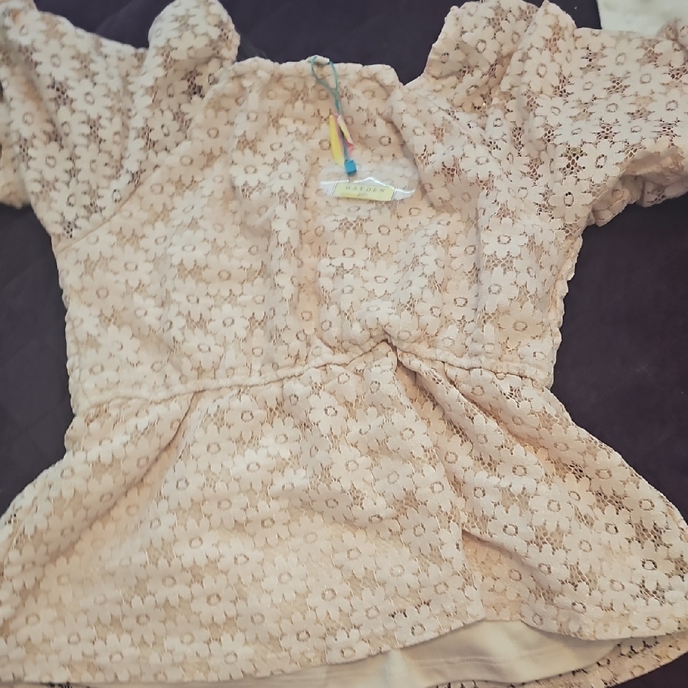 Hayden Cream Lace Top